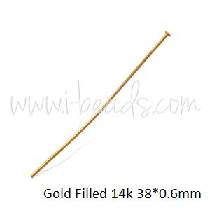 5 headpins metal gold filled 14K 38mm - 0.6 mm (5)