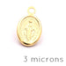 Pendant Oval Virgin - Sterling Silver Gold Plated 3 microns 8x6mm (1)