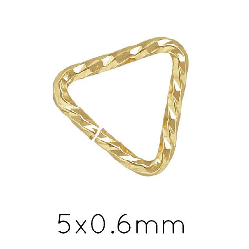 Bail for Pendant Gold Filled Triangle Ribbed - 5x0,64mm (4)