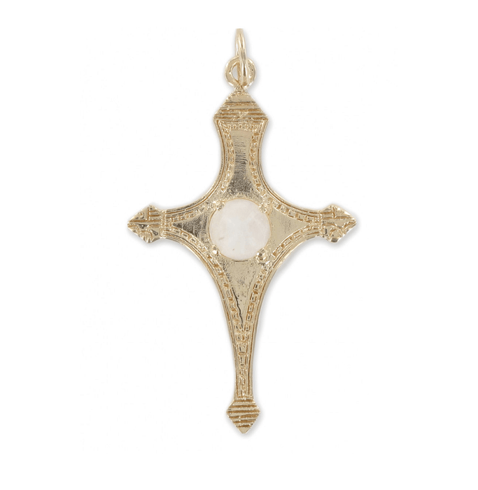 Pendant Cross Tuareg Agadez - Gold Plated 3 microns 39x24mm (1)