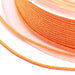 Braided Silky Nylon Cord Apricot Orange 1mm - 20m Spool (1)