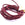 Beads wholesaler Leather cord Handmade twisted 2mm - red indigo (50cm)