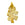 Beads wholesaler Real lacy oak leaf pendant gold 24K 50mm (1)
