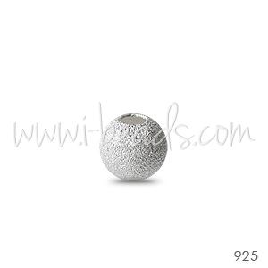 Sterling silver stardust bead 3mm (10)