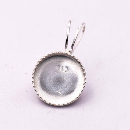 Buy Pendant Round For Cabochon 8mm in Sterling Silver (1)