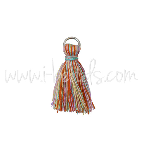 mini tassel with ring rainbow 25mm (1)