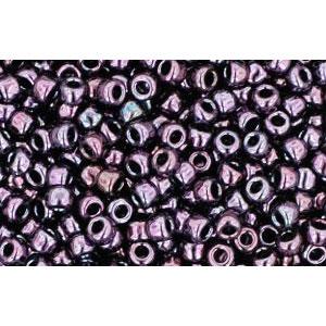 cc90 - Toho beads 11/0 metallic amethyst gun metal (10g)