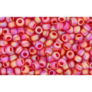 Buy cc165bf - Toho beads 11/0 transparent rainbow frosted siam ruby (10g)