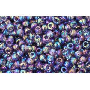 cc166d - Toho beads 11/0 transparent rainbow sugar plum (10g)