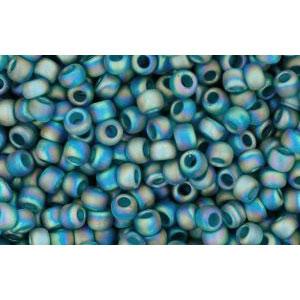 Buy cc167bdf - Toho beads 11/0 transparent rainbow frosted teal (10g)