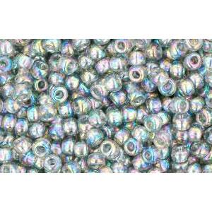 cc176 - Toho beads 11/0 transparent rainbow black diamond (10g)