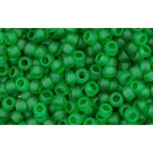 cc7bf - Toho beads 11/0 transparent frosted grass green (10g)