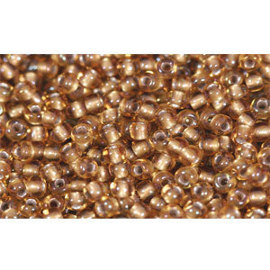 cc278 - Toho beads 11/0 gold-lined rainbow topaz (10g)