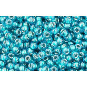 cc377 - Toho beads 11/0 light sapphire/metallic teal lined (10g)