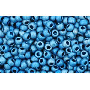 cc511f - Toho beads 11/0 higher metallic frosted mediterranean blue (10g)