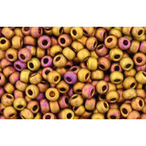 cc514f - Toho beads 11/0 higher metallic frosted copper twilight (10g)