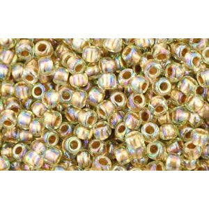 cc998 - Toho beads 11/0 gold lined rainbow light jonquil (10g)