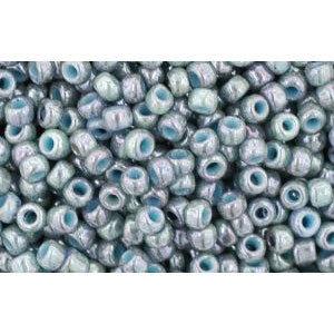 cc1208 - Toho beads 11/0 opaque turquoise/luster transparent blue (10g)