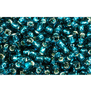 cc27bd - Toho beads 11/0 silver lined teal (10g)