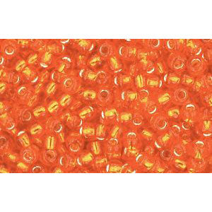 cc30b - Toho beads 11/0 silver lined hyacinth orange (10g)