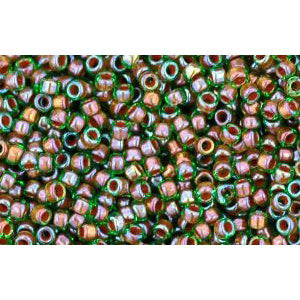 Buy cc247 - Toho beads 15/0 inside colour peridot/oxblood lined (5g)