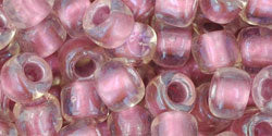 cc267 - Toho beads 3/0 crystal/rose gold lined (10g)