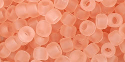 cc11f - toho beads 6/0 transparent frosted rosaline (10g)