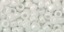 cc121 - Toho beads 6/0 opaque lustered white (10g)