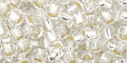 Buy cc21 - Toho beads 6/0 silver lined crystal (10g)