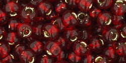 cc25d - Toho beads 6/0 silver lined garnet (10g)