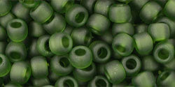 cc940f - Toho beads 6/0 transparent frosted olivine (10g)