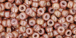 cc1201 - Toho beads 8/0 marbled opaque beige/pink (10g)