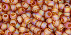 cc162cf - Toho beads 8/0 transparent rainbow frosted dark topaz (10g)