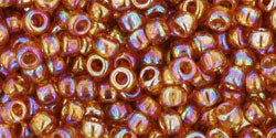 cc162c - Toho beads 8/0 transparent rainbow topaz (10g)