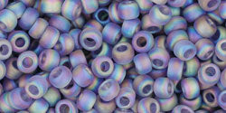 Buy cc166df - Toho beads 8/0 transparent rainbow frosted light tanzanite (10g)