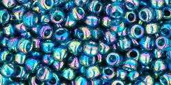 Buy cc167bd - Toho beads 8/0 trans-rainbow teal (10g)