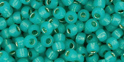 cc2104 - Toho beads 8/0 silver lined milky teal (10g)