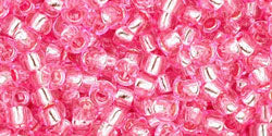 cc38 - Toho beads 8/0 silver-lined pink (10g)