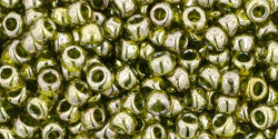 cc457 - Toho beads 8/0 gold lustered green tea (10g)