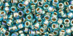 Buy cc995 - Toho beads 8/0 gold lined rainbow aqua (10g)