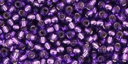 cc2224 - Toho beads 11/0 silver lined purple (10g)