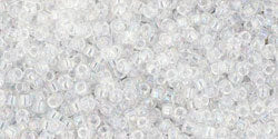 cc161 - Toho beads 15/0 transparent rainbow crystal (5g)