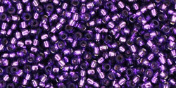 cc2224 - Toho beads 15/0 silver lined purple (5g)