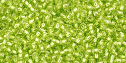 cc24 - Toho beads 15/0 silver lined lime green (5g)