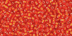 cc25b - Toho beads 15/0 silver lined siam ruby(5g)