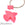 Beads wholesaler Pendant Resin Pink - bird eagle condor 29x24mm - Hole: 1mm (1)