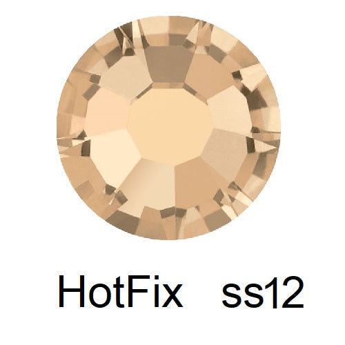 Buy Flatback Hotfix Preciosa Crystal Honey - ss12-3mm (80)