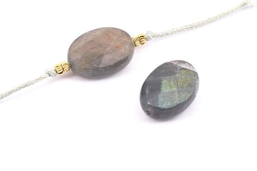 Buy Oval bead faceted Labradorite 18x13mm (1)