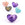 Beads wholesaler Heart Pendant Amethyst 20x16x9mm with bail - Hole: 1.5mm (1)