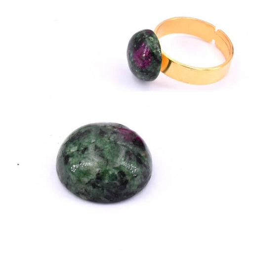 Buy Round cabochon natural zoisite ruby  - 12mm (1)
